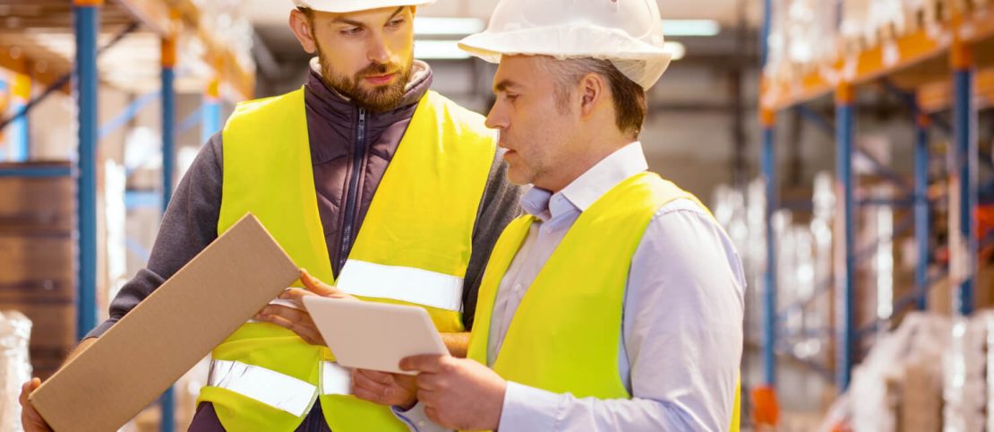 Man holding tablet