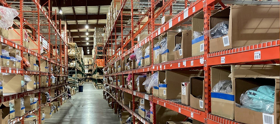 Large Warehouse With Inventory Storage